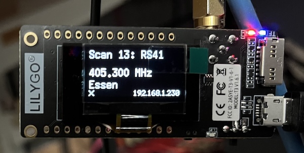 TTGO device set up as a radiosonde receiver