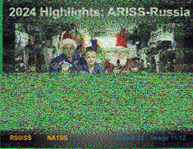 SSTV image from the ISS