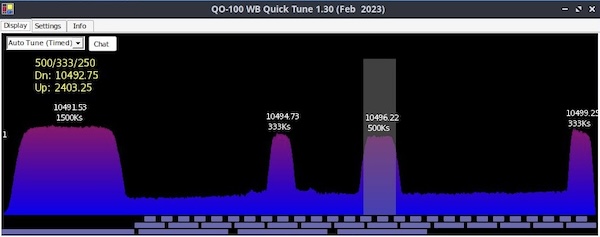 A screenshot of the Quick Tune utility