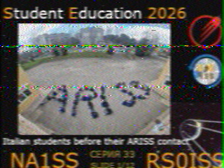 A SSTV image from the ISS 